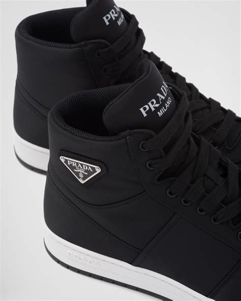 prada high top|prada gabardine high top sneakers.